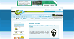 Desktop Screenshot of closdudoubs.ch